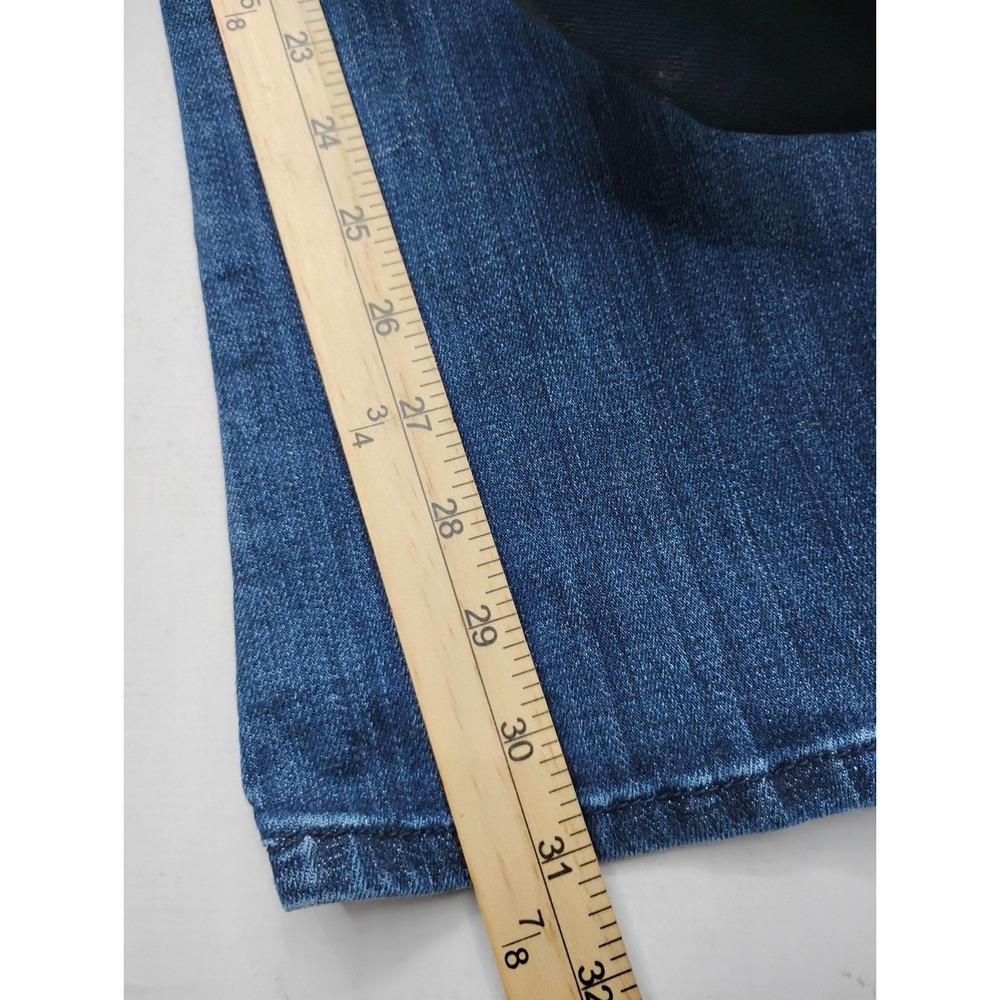 American Eagle AE Hipster Low Rise Boot Vintage Y2K Blue Pants Wide Leg Size 10 - Picture 12 of 16